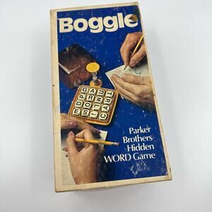 Vintage 1976 Boggle/Parker Game 3Minute Boggle Game w/ Challenge Cube Complete